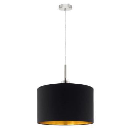 Eglo - Lámpara LED colgante TUNJA 1xE27/60W/230V negro