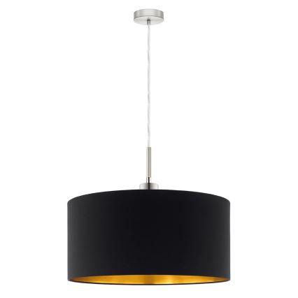Eglo - Lámpara LED colgante TUNJA 1xE27/60W/230V negro