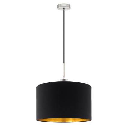 Eglo - Lámpara LED colgante TUNJA 1xE27/60W/230V negro