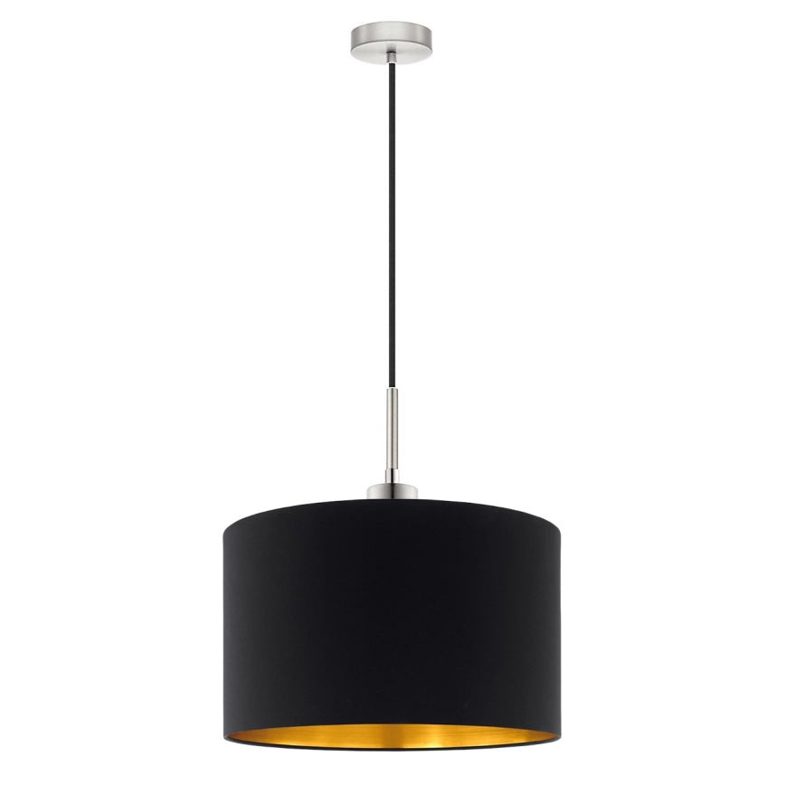 Eglo - Lámpara LED colgante TUNJA 1xE27/60W/230V negro