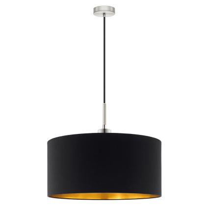 Eglo - Lámpara LED colgante TUNJA 1xE27/60W/230V negro