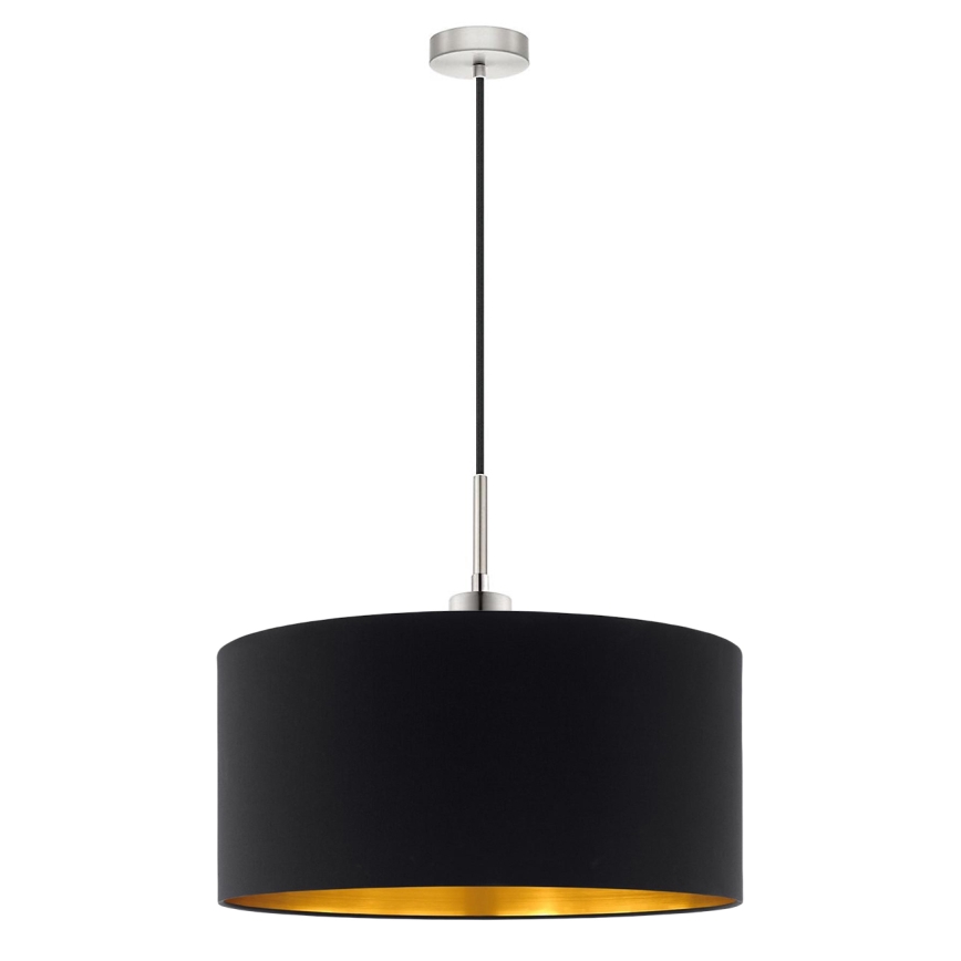 Eglo - Lámpara LED colgante TUNJA 1xE27/60W/230V negro