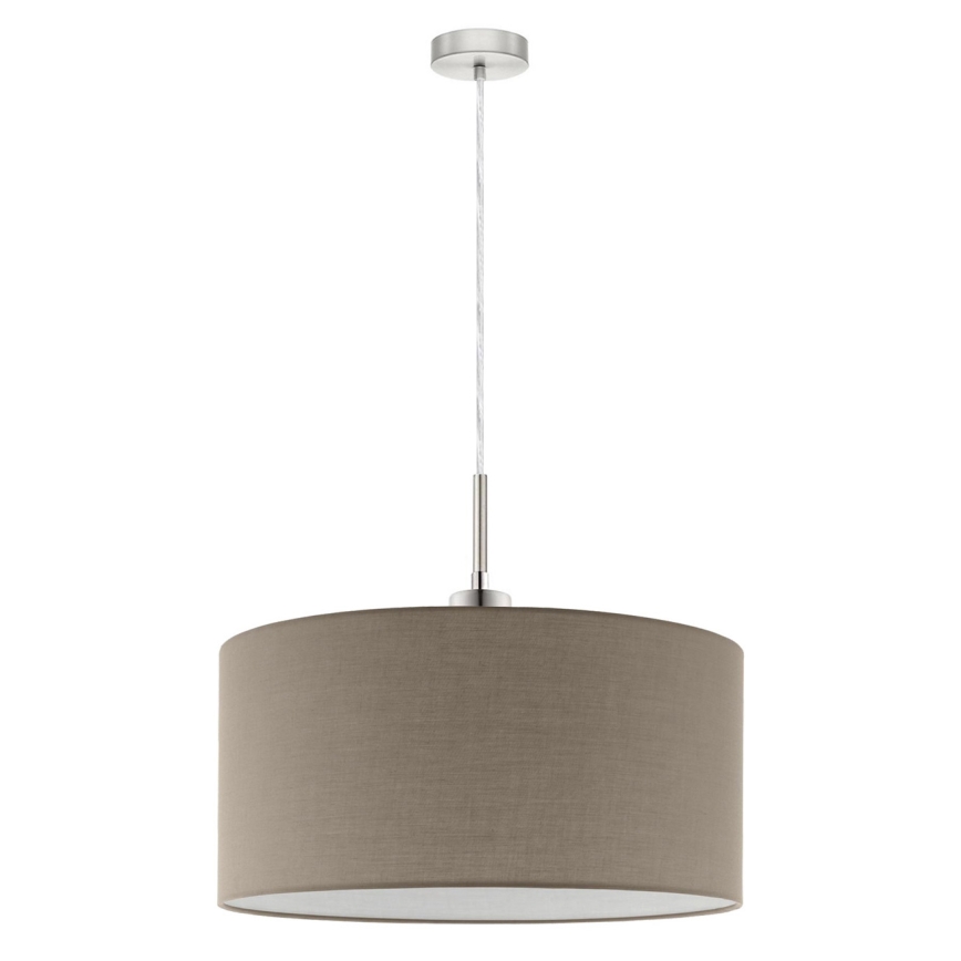 Eglo - Lámpara LED colgante TUNJA 1xE27/60W/230V taupe
