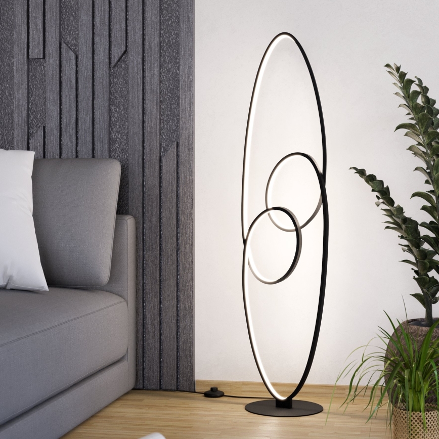 Eglo - Lámpara LED de pie LED/38W/230V 3000K negro