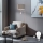 Eglo - Lámpara LED de pie TUNJA 1xE27/60W/230V + LED/2,1W diá. 38 cm cromo mate/taupe