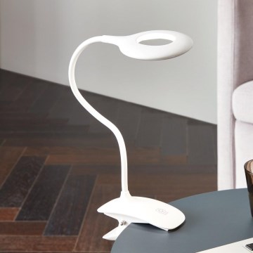 Eglo - Lámpara LED regulable con clip 1xLED/3W/230V 500mAh blanco