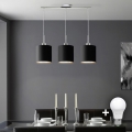 Eglo - LED Lámpara colgante TUNJA 3xE27/60W/230V negro