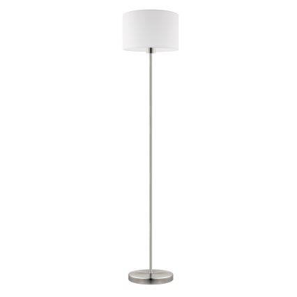 Eglo - LED Lámpara de pie TUNJA 1xE27/60W/230V cromo mate/blanco
