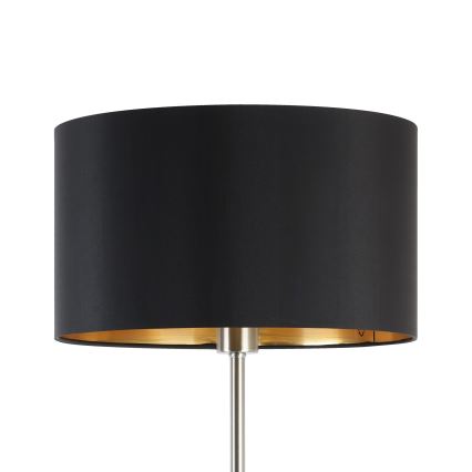 Eglo - LED Lámpara de pie TUNJA 1xE27/60W/230V cromo mate/negro