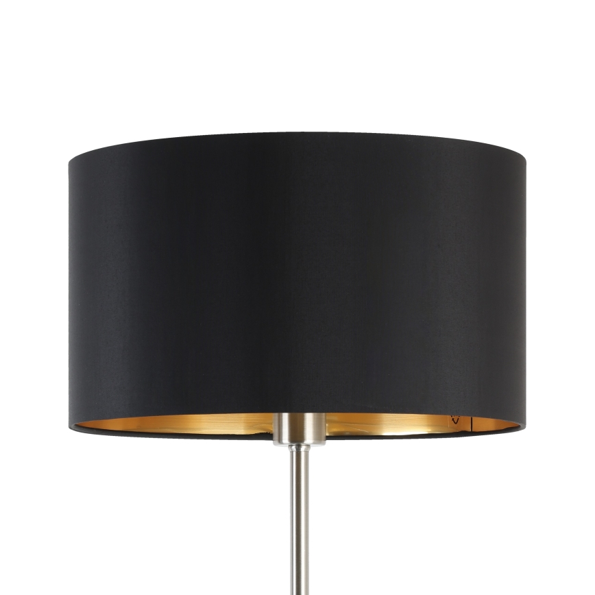 Eglo - LED Lámpara de pie TUNJA 1xE27/60W/230V cromo mate/negro