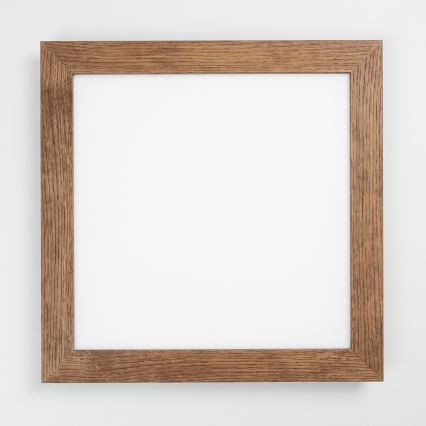 Eglo - LED Panel fijo regulable POZZALLO WOOD LED/21W/230V 2700-6500K 49,5x49,5 cm marón oscuro + control remoto