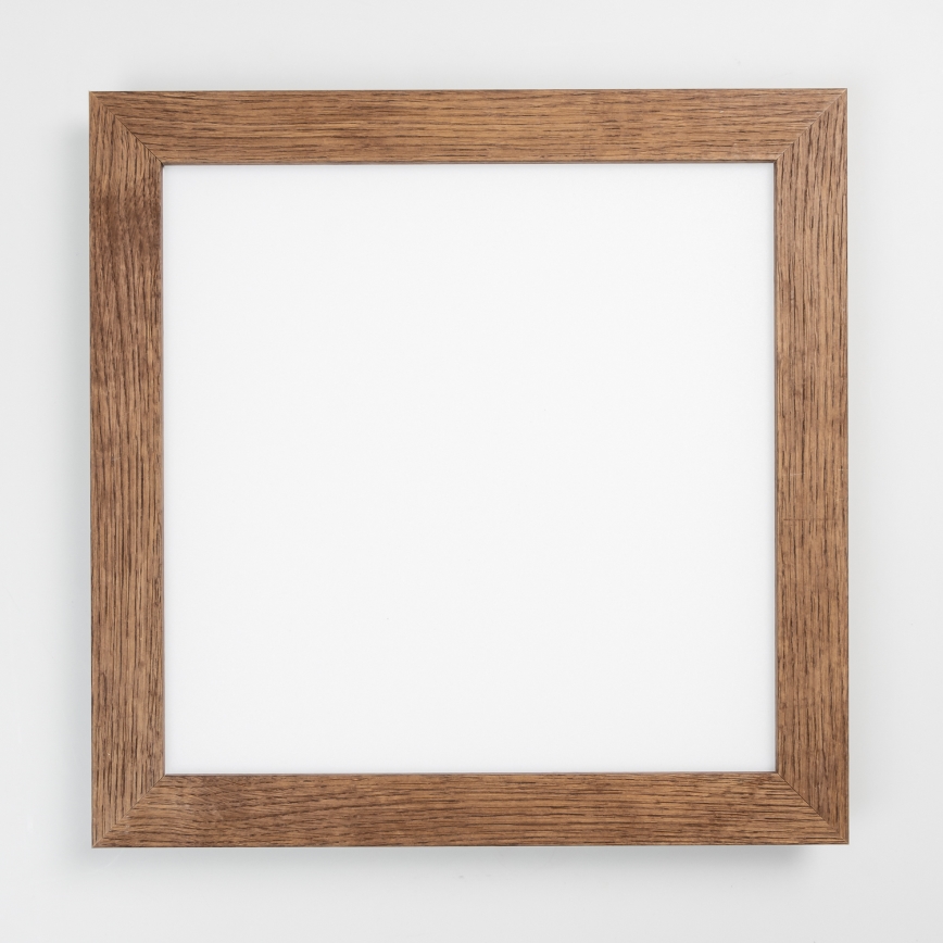 Eglo - LED Panel fijo regulable POZZALLO WOOD LED/21W/230V 2700-6500K 49,5x49,5 cm marón oscuro + control remoto