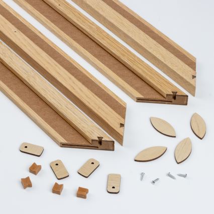 Eglo - LED Panel fijo regulable POZZALLO WOOD LED/21W/230V 2700-6500K 49,5x49,5 cm marrón + control remoto