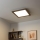 Eglo - LED Panel fijo regulable POZZALLO WOOD LED/21W/230V 2700-6500K 49,5x49,5 cm marón oscuro + control remoto