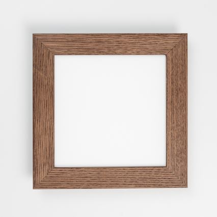 Eglo - LED Panel fijo regulable SALOBRENA 2 WOOD LED/16W/230V 4000K 34x34 cm marón oscuro