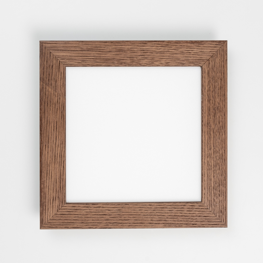 Eglo - LED Panel fijo regulable SALOBRENA 2 WOOD LED/16W/230V 4000K 34x34 cm marón oscuro