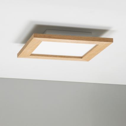 Eglo - LED Panel fijo regulable SALOBRENA 2 WOOD LED/16W/230V 4000K 34x34 cm marrón