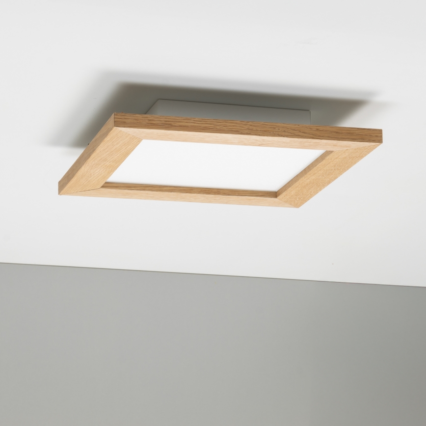Eglo - LED Panel fijo regulable SALOBRENA 2 WOOD LED/16W/230V 4000K 34x34 cm marrón