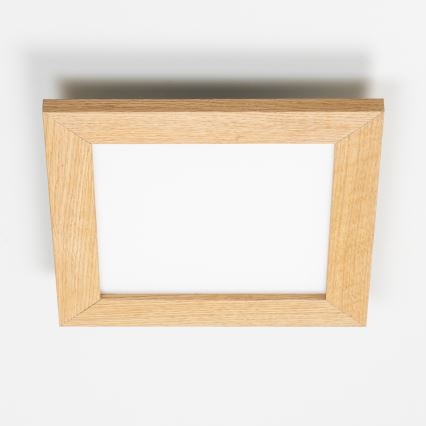 Eglo - LED Panel fijo regulable SALOBRENA 2 WOOD LED/16W/230V 4000K 34x34 cm marrón