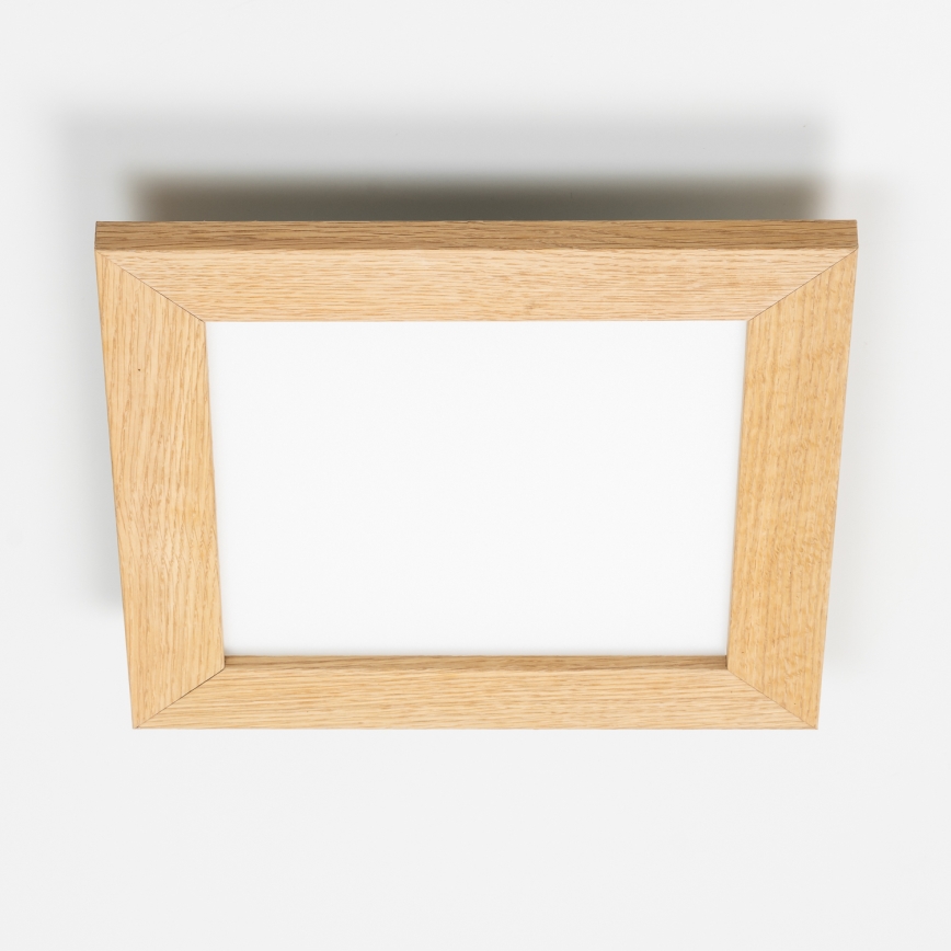 Eglo - LED Panel fijo regulable SALOBRENA 2 WOOD LED/16W/230V 4000K 34x34 cm marrón