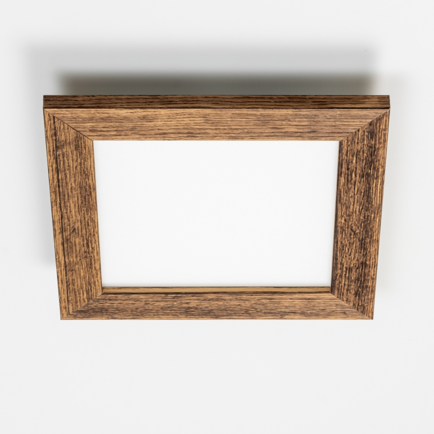 Eglo - LED Panel fijo regulable SALOBRENA 2 WOOD LED/16W/230V 4000K 34x34 cm marrón