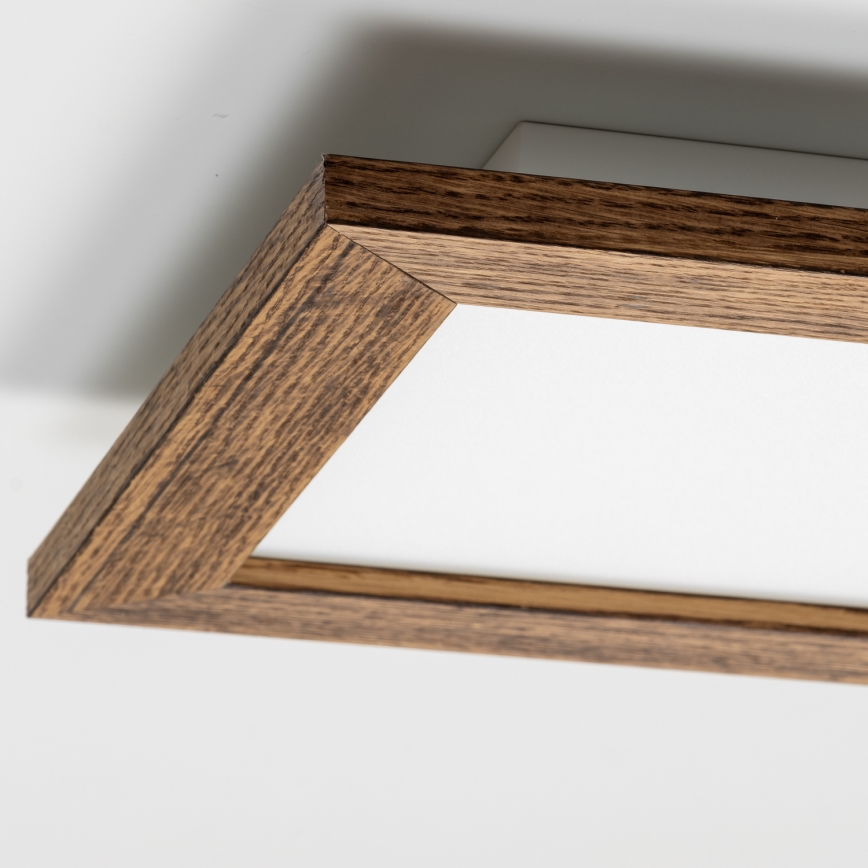 Eglo - LED Panel fijo regulable SALOBRENA 2 WOOD LED/16W/230V 4000K 34x34 cm marrón
