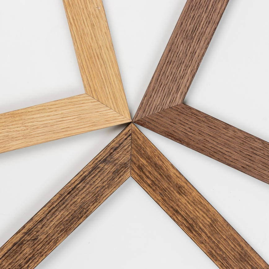 Eglo - LED Panel fijo regulable SALOBRENA-CL WOOD LED/31W/230V 2700-6500K 64x64 cm marrón