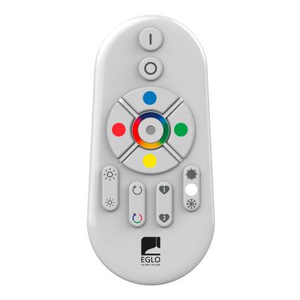 Eglo - LED RGB Panel fijo regulable SALOBRENA-C WOOD LED/30,5W/230V 2700-6500K 64x64 cm marón oscuro + control remoto