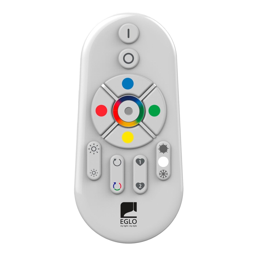 Eglo - LED RGB Panel fijo regulable SALOBRENA-C WOOD LED/30,5W/230V 2700-6500K 64x64 cm marón oscuro + control remoto