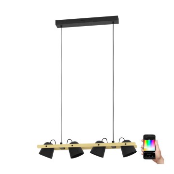 Eglo - LED RGBW Lámpara colgante regulable 4xLED/3,7W/230V 2700-6500K