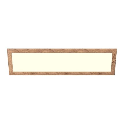Eglo - Panel LED RGBW de superficie/empotrado regulable SALOBRENA-C WOOD LED/34W/230V 2700-6500K 34x124 cm marrón + mando a distancia