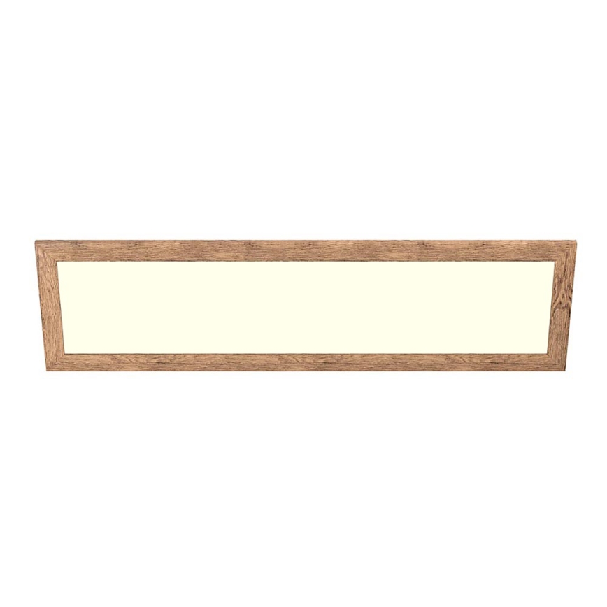 Eglo - Panel LED RGBW de superficie/empotrado regulable SALOBRENA-C WOOD LED/34W/230V 2700-6500K 34x124 cm marrón + mando a distancia