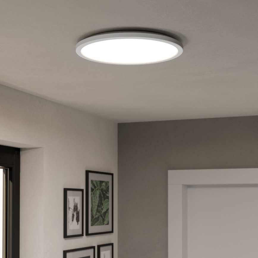 Eglo - LED RGBW Plafón regulable para el baño LED/18,5W/230V 2700-6500K diá. 38,9cm IP44 blanco ZigBee