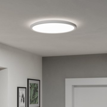 Eglo - Luz de techo LED regulable para baño LED/18,5W/230V 2700-6500K diá. 38,9 cm IP44 blanco + control remoto