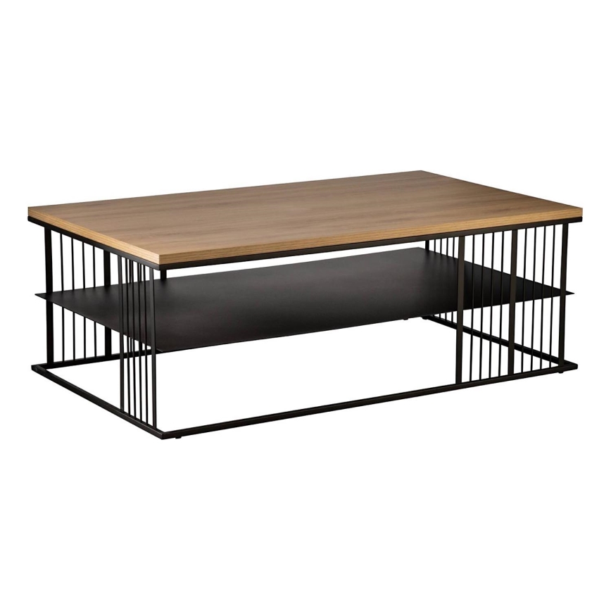 Eglo - Mesa de centro 36x100 cm marrón/negro - FSC Certificado