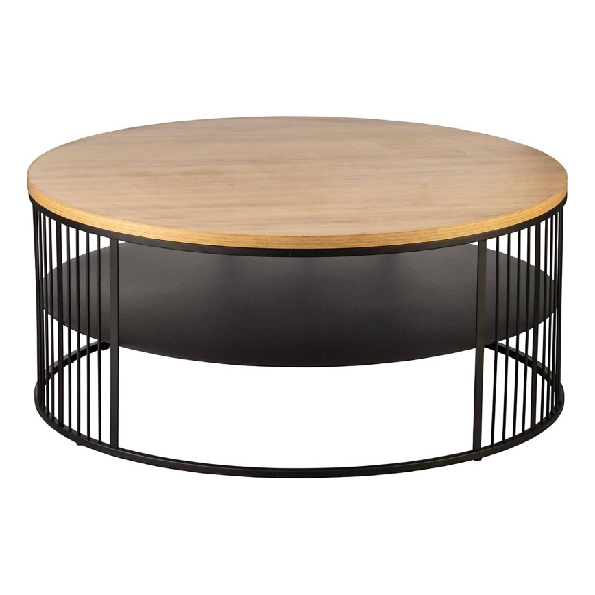 Eglo - Mesa de centro 36x80 cm marrón/negro - FSC Certificado