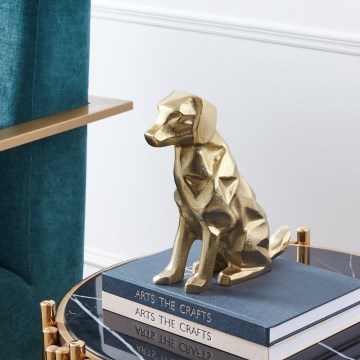 Eglo - Metal decoración 24,5x20 cm perro/dorado