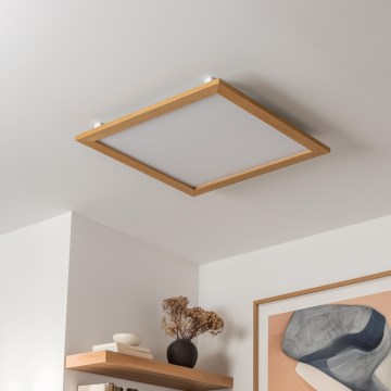 Eglo - Panel LED de superficie SALOBRENA-RW WOOD LED/34W/230V 2700/4000K 64x64 cm marrón