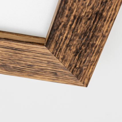 Eglo - Panel LED fijo SALOBRENA-RW WOOD LED/17W/230V 2700/4000K 34x34 cm marrón
