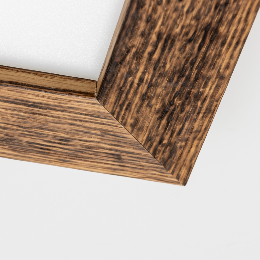 Eglo - Panel LED fijo SALOBRENA-RW WOOD LED/17W/230V 2700/4000K 34x34 cm marrón