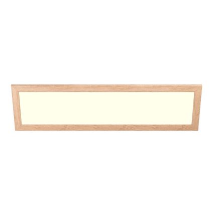 Eglo - Panel LED RGBW de superficie/empotrado regulable SALOBRENA-C WOOD LED/34W/230V 2700-6500K 34x124 cm marrón + mando a distancia