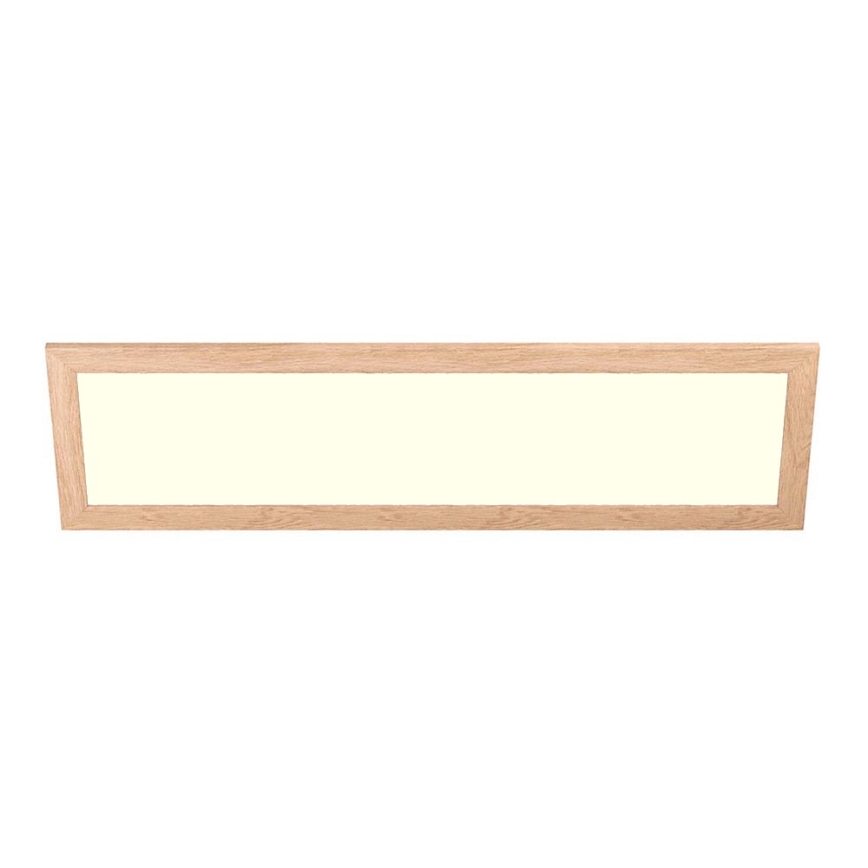 Eglo - Panel LED RGBW de superficie/empotrado regulable SALOBRENA-C WOOD LED/34W/230V 2700-6500K 34x124 cm marrón + mando a distancia