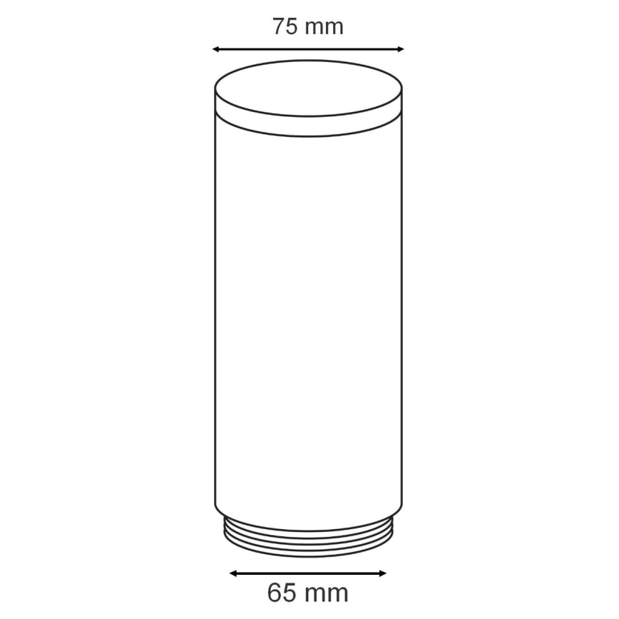Eglo - Pantalla de recambio para lámpara de exterior HELSINKI diá. 7,5 cm