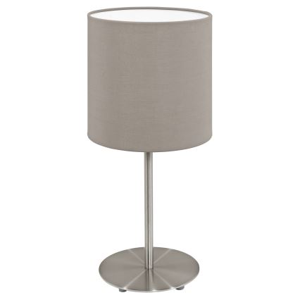 Eglo - Pantalla de recambio para lámpara de mesa PASTERI gris diá. 14,7 cm