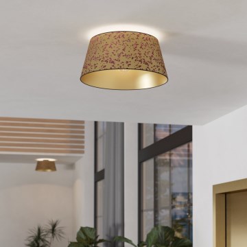 Eglo - Plafón 1xE27/25W/230V dorado/rosa
