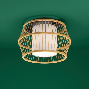 Eglo - Plafón 1xE27/40W/230V bambú