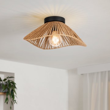 Eglo - Plafón 1xE27/60W/230V marrón