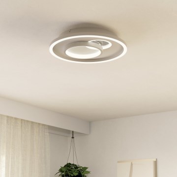 Eglo - Plafón LED 1xLED/14W/230V + 1xLED/8,5W diá. 38 cm blanco