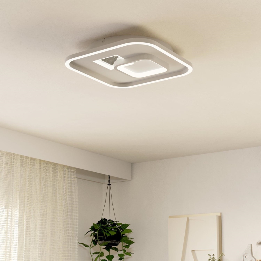 Eglo - Plafón LED 1xLED/16,2W/230V + 1xLED/9,2W 38x38 cm blanco