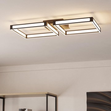 Eglo - Plafón LED 2xLED/11,2W/230V negro